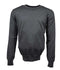 Pull gris col rond-100% laine vierge